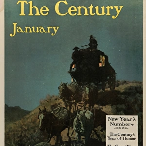 Drawings Prints, Print Poster, Century, New Years Number, January, Artist, Frederic Remington