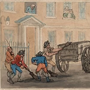 Drawings Prints, Print, Scavengers Cart, Artist, Thomas Rowlandson, British