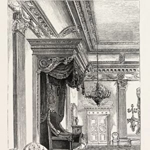 Dublin Castle Ireland, the Throne Room, 1888 Engraving