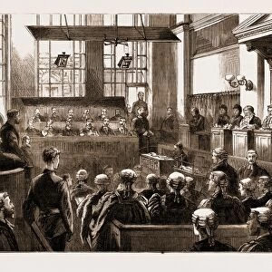 The Dynamite Conspiracy: Scene in Court during the Trial at the Old Bailey, London
