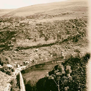 East Jordan Dead Sea Waterfall Wady Selihi 1900