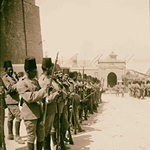 Egyptian soldiers citadel Cairo 1900 Egypt