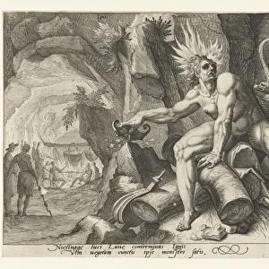 The element of fire, attributed to Jacob de Gheyn (II), 1588 - 1592