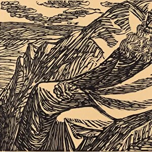 Ernst Barlach, The Seventh Day, German, 1870 - 1938, 1920, woodcut