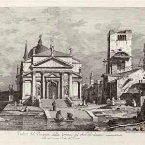 Fabio Berardi after Canaletto (German, 1706 - 1780), Veduta del Prospetto della Chiesa