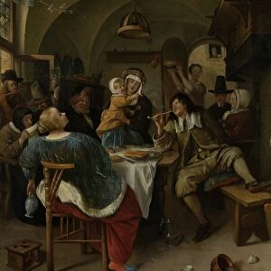 Family scene, Jan Havicksz. Steen, 1660 - 1679