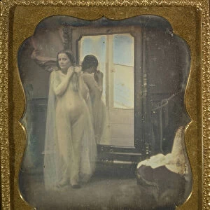 Female Nude Mirror French 1850 1852 Daguerreotype