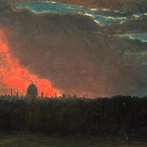 Fire in London, Seen from Hampstead The Burning of the Houses of Parliament Fire