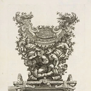 Front first carraige depicting triumphal victory
