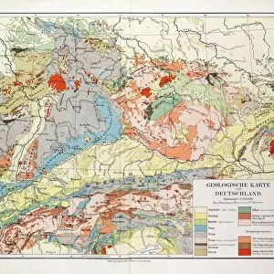 Geological Map of Germany, 1899
