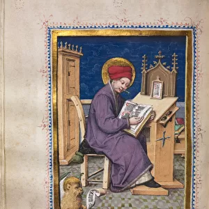 Gospel Book Evangelist Portraits Saint Mark 1480