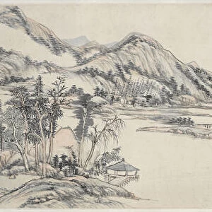 Green Peaks under Clear Sky Huang Gongwang 1703-1708