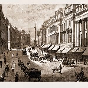 Grey Street, Newcastle, Uk, 1881