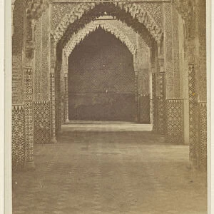 Hallway Alhambra 1865 1875 Albumen silver print