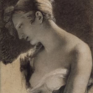 Head of a Woman: Study for The Happy Mother (L Heureuse mere)