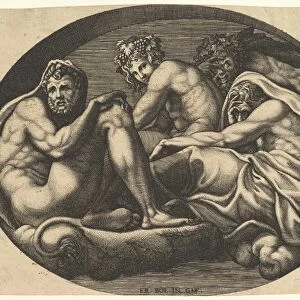 Hercules Bacchus Pan Saturn series eight compositions
