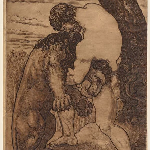 Hercules Nemean Lion 1898 Henri-Arthur Lefort des Ylouses