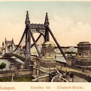 Historical images Elisabeth Bridge Budapest 1903