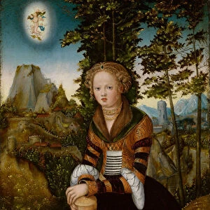 hl. Maria Magdalena wood 41 x 26 cm unmarked