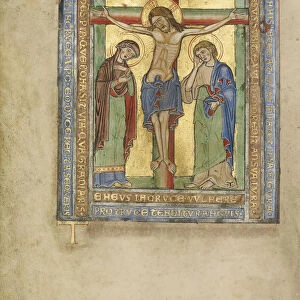 Initial T Crucifixion Steinfeld Germany 1180