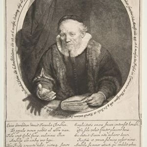 Jan Cornelisz Sylvius preacher 1646 Etching drypoint