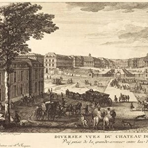 Jean-Baptiste Rigaud (French, active 1752-1761), Vue Prise de la grande avenue entre