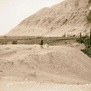 Jericho Jordan area Excavation mound Ain Duke