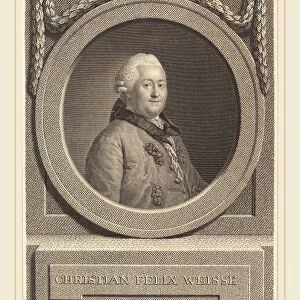 Johann Friedrich Bause after Anton Graff (German, 1738-1814), Christian Weisse, 1771