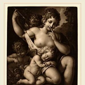 Johann Peter Pichler (Austrian, 1765-1807), Venus and Amor, c. 1800, mezzotint