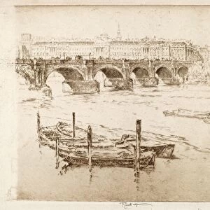 Joseph Pennell, Waterloo Bridge and Somerset House, American, 1857 - 1926, 1905, etching