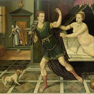 Joseph Potiphars Wife wife Potiphar naked woman tries