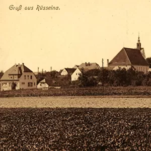 Kirche Rüsseina Rüsseina 1916 Landkreis MeiBen