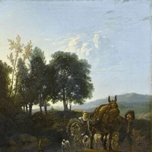 Landscape with Muleteers, Karel Dujardin, 1650 - 1655