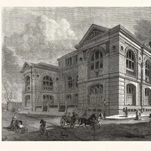 The Lenox Library, Fifth Avenue, New York City. Drawn by Benjamin Day, Us, Usa, America