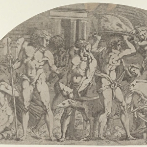 Meleager Bringing Boar Head Atalanta 1540-45