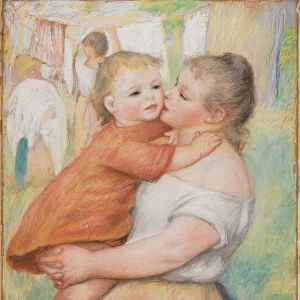 Mother Child 1886 Pierre-Auguste Renoir French