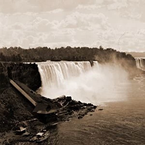 Niagara Falls from Steel Arch Bridge, Jackson, William Henry, 1843-1942, Waterfalls