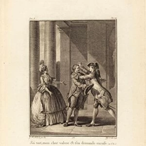Noa'l Le Mire after Jean-Michel Moreau (French, 1724 - 1801), Il en est navra
