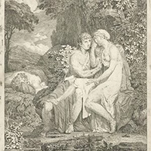 Orpheus comforts Eurydice Eurydice bitten snake