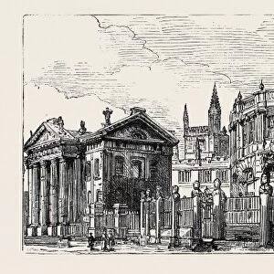 Oxford: the Old Ashmolean, the Sheldonian Theatre, from Broad Street