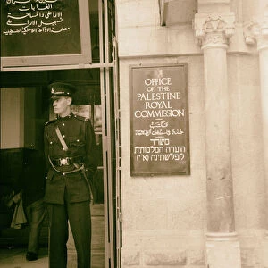 Palestine disturbances 1936 Outside entrance