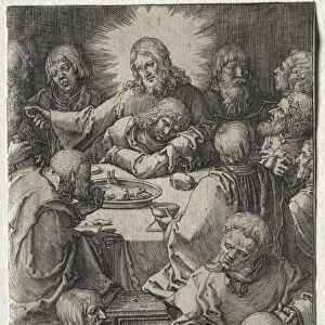 Passion Last Supper 1521 Lucas van Leyden Dutch