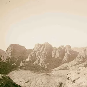 Petra Transjordan View mountains looking N 1900