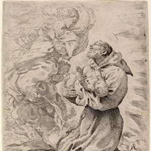 Pietro Faccini (Italian, probably c. 1562 - 1602), Saint Francis with the Christ Child
