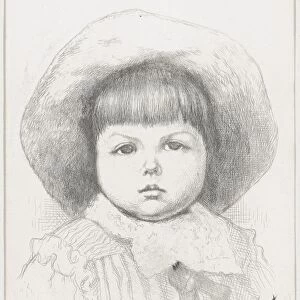 Portrait Child Cyril Nast? 1879 Etching first state