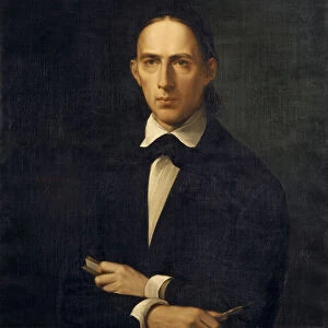 Portrait painter Friedrich Overbeck 1846 oil