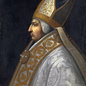 Portrait Pope Pius II Enea Silvio Piccolomini