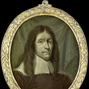 Portrait of Simon Abbes Gabbema, Historian of Friesland in Leeuwarden The Netherlands
