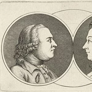 Portraits of Caspar Philips Jacobsz. His wife Margaretha Elisabeth Konsa Philips