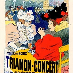 Poster for Trianon-Concert. Georges Meunier, 1869-1942, Renowned poster artist, influenced